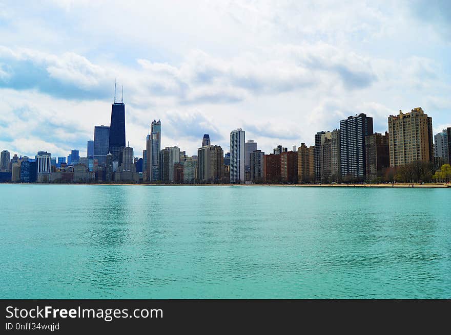 Skyline, City, Daytime, Water