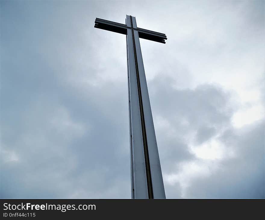 Cross, Sky, Cloud, Symbol