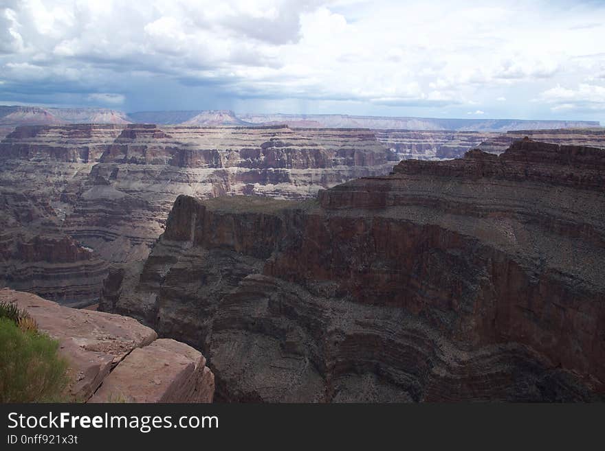 Badlands, Canyon, Escarpment, Sky