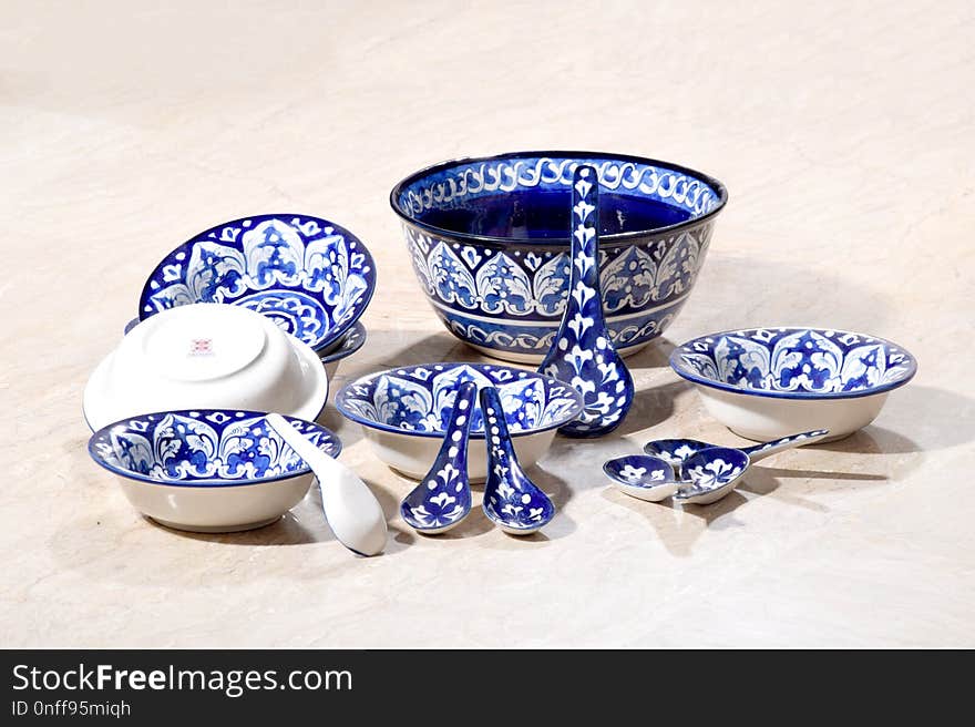 Cobalt Blue, Tableware, Porcelain, Dishware