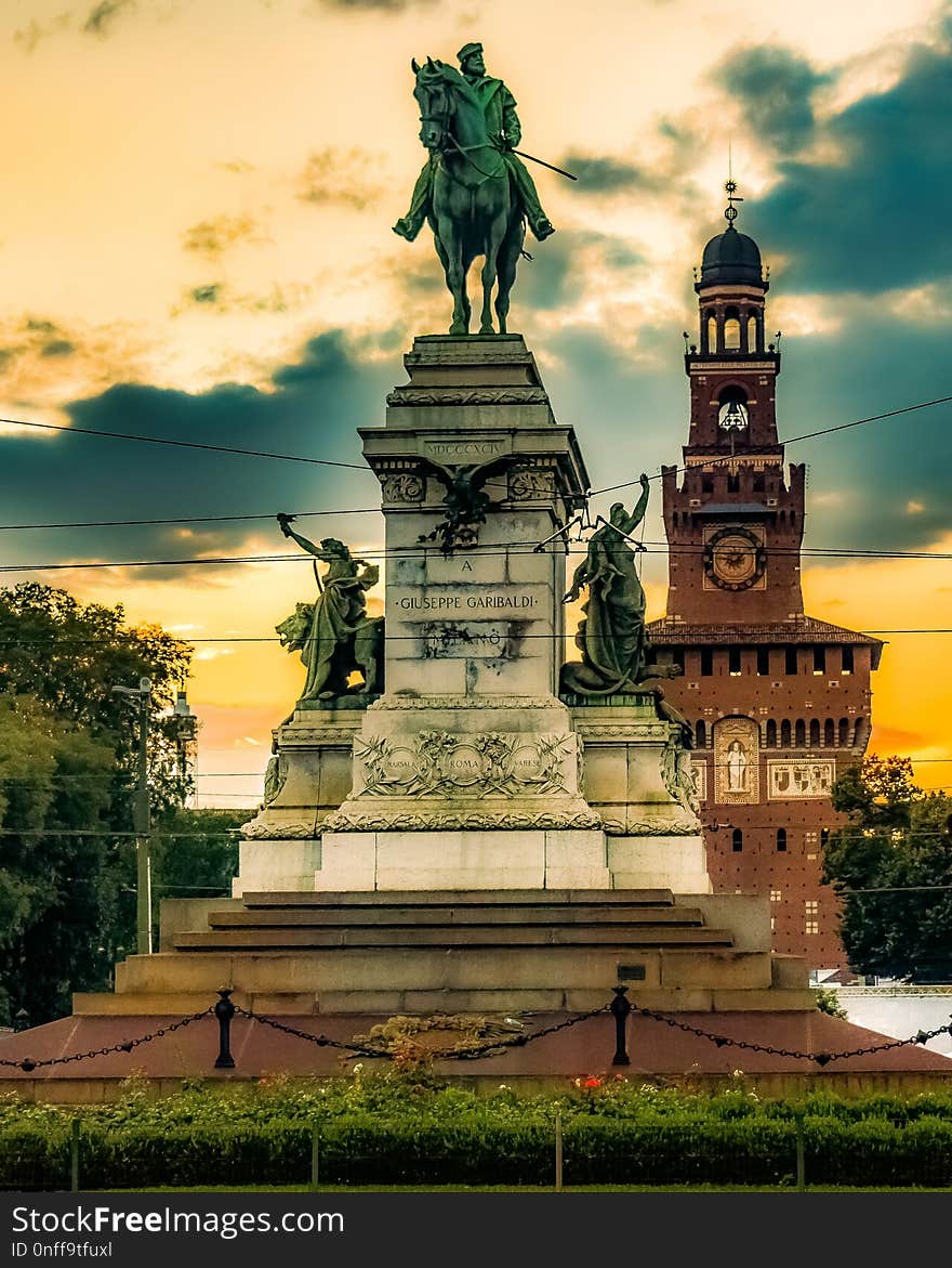 Statue, Landmark, Monument, Sky