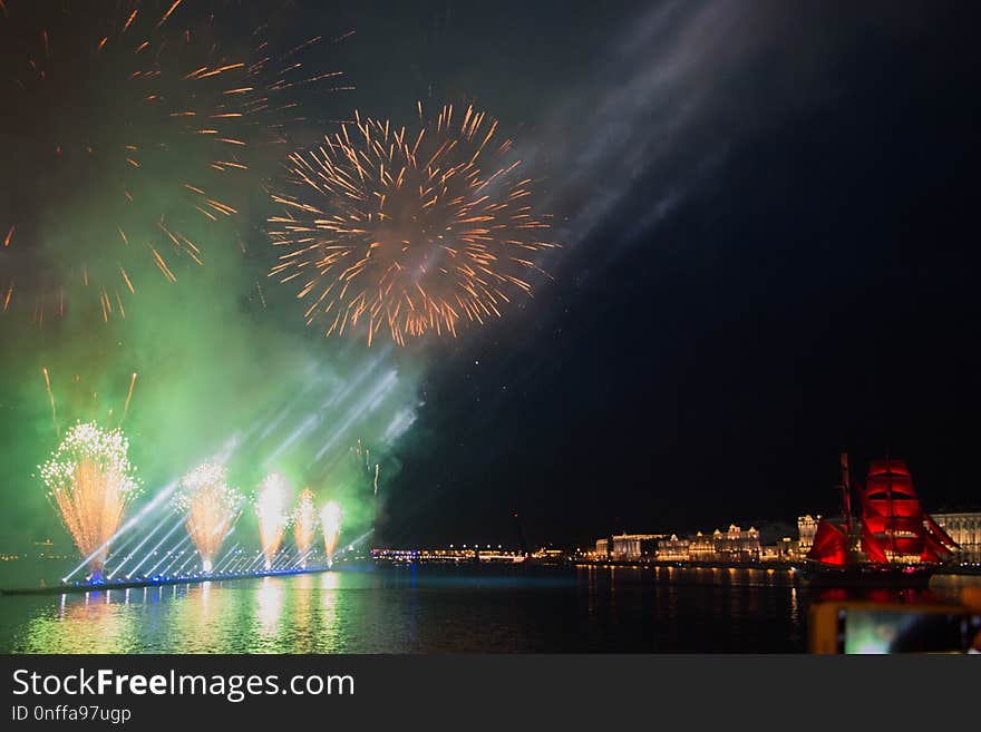 Fireworks, Reflection, Sky, Event