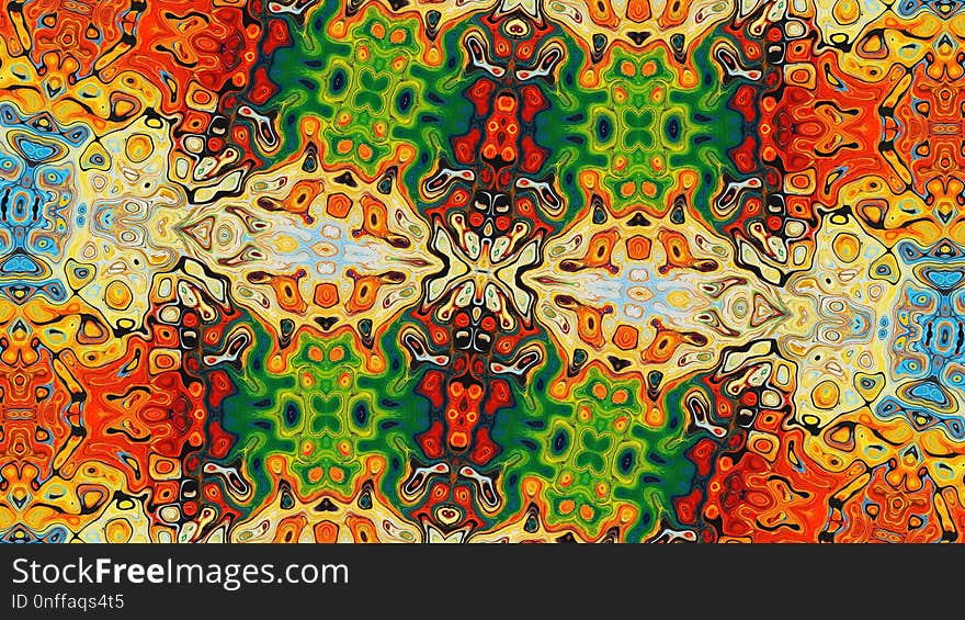 Yellow, Art, Psychedelic Art, Pattern