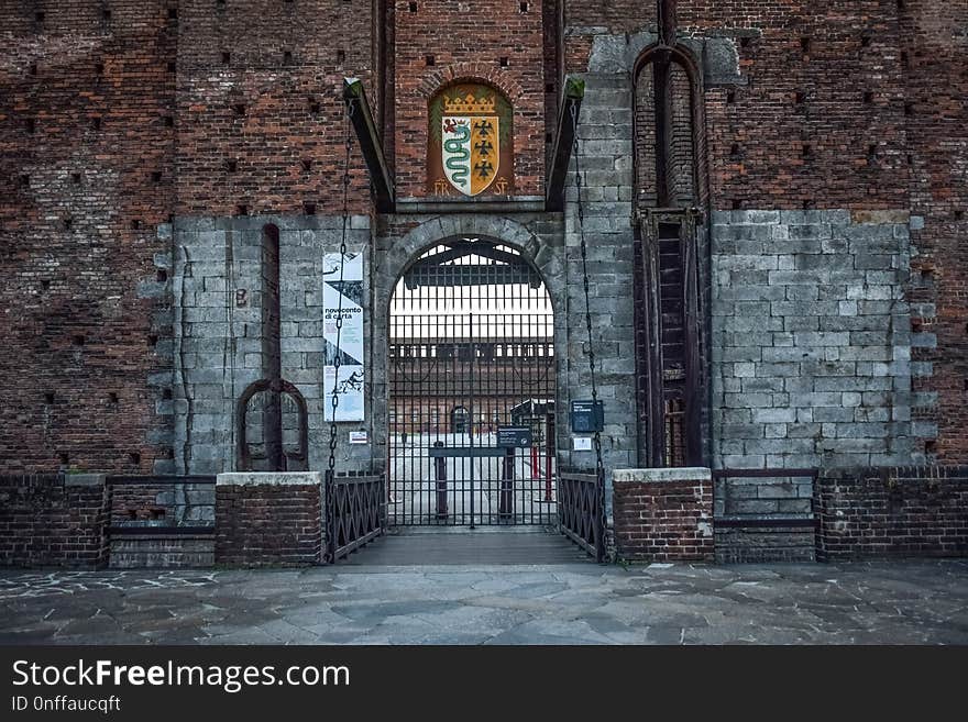 Landmark, Brick, Wall, Building