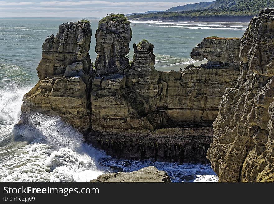 Coast, Rock, Cliff, Promontory