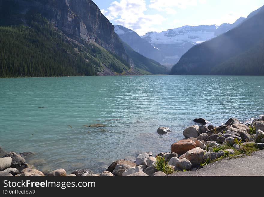 Lake, Water, Mountain, Wilderness