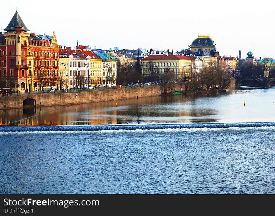 Water, Reflection, City, Waterway