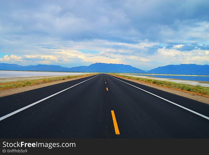 Road, Highway, Sky, Asphalt