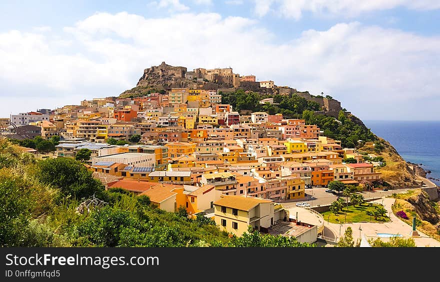 Sky, Mountain Village, Town, Village