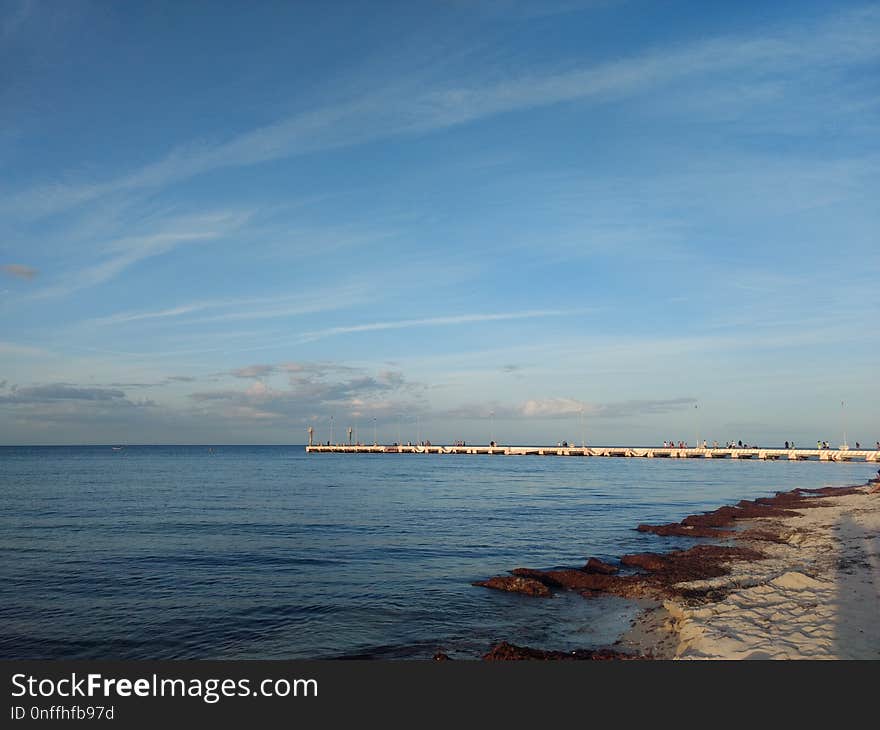 Sea, Sky, Horizon, Shore