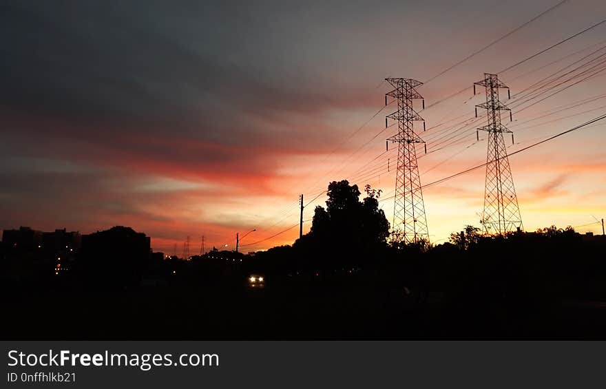 Sky, Electricity, Afterglow, Cloud