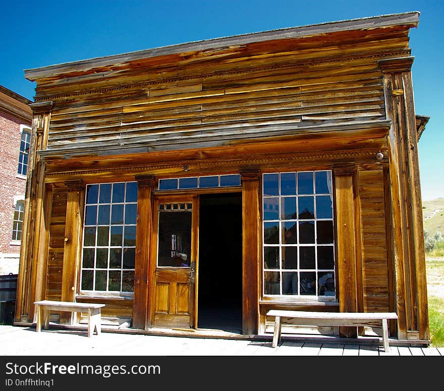 House, Log Cabin, Wood, Window