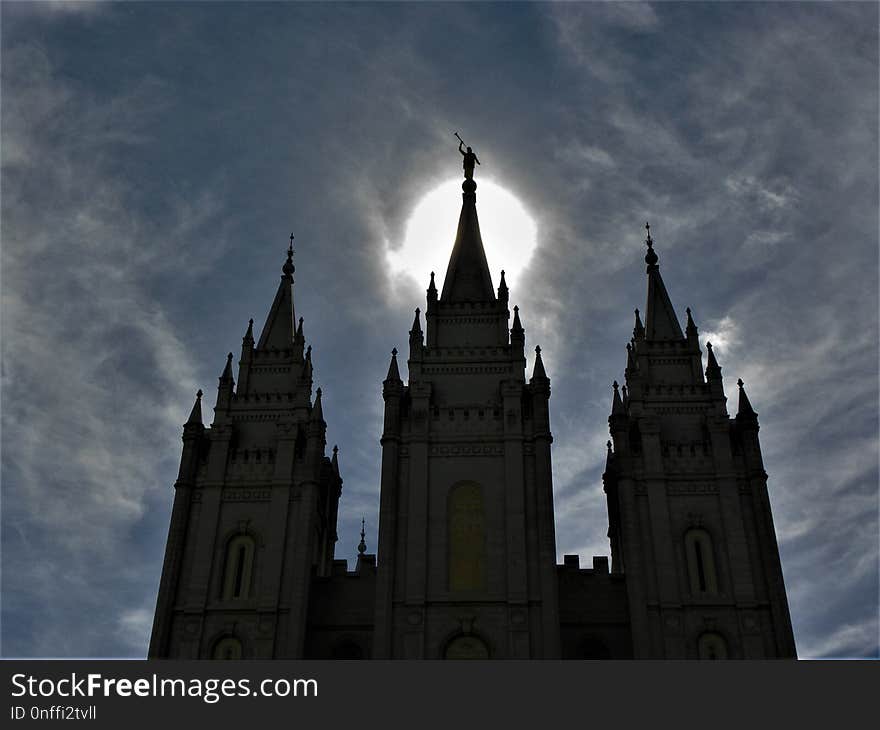 Sky, Cloud, Spire, Landmark