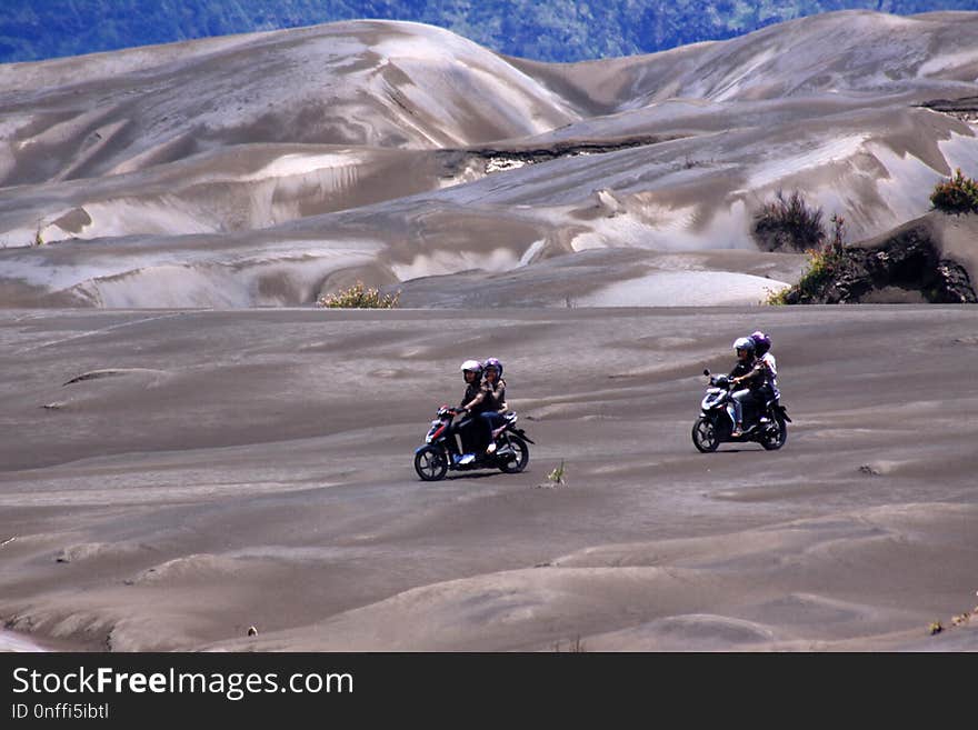 Sand, Motorcycle, Landscape, Vehicle