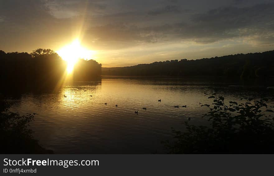 Sky, Reflection, Sunrise, Sunset