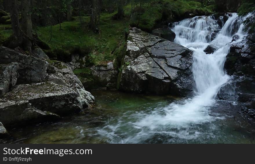 Waterfall, Body Of Water, Nature Reserve, Watercourse