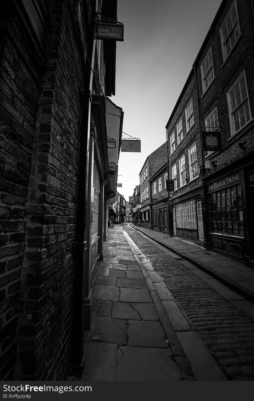 Alley, Lane, Road, Black