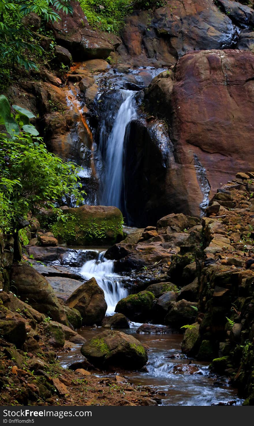 Waterfall, Water, Nature, Stream