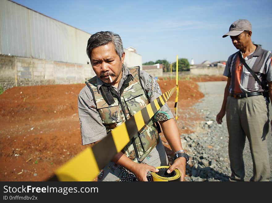 Construction Worker, Tree, Plant, Vehicle