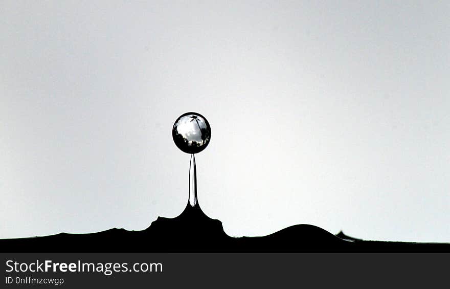 Black And White, Sky, Water, Font