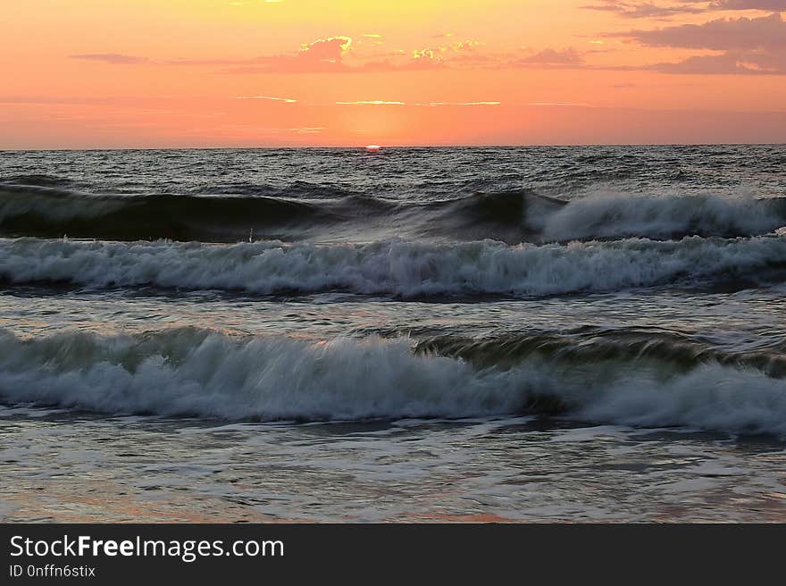 Sea, Wave, Ocean, Body Of Water