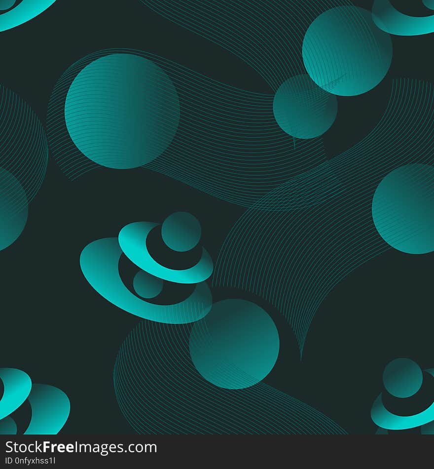 Blue, Green, Aqua, Circle