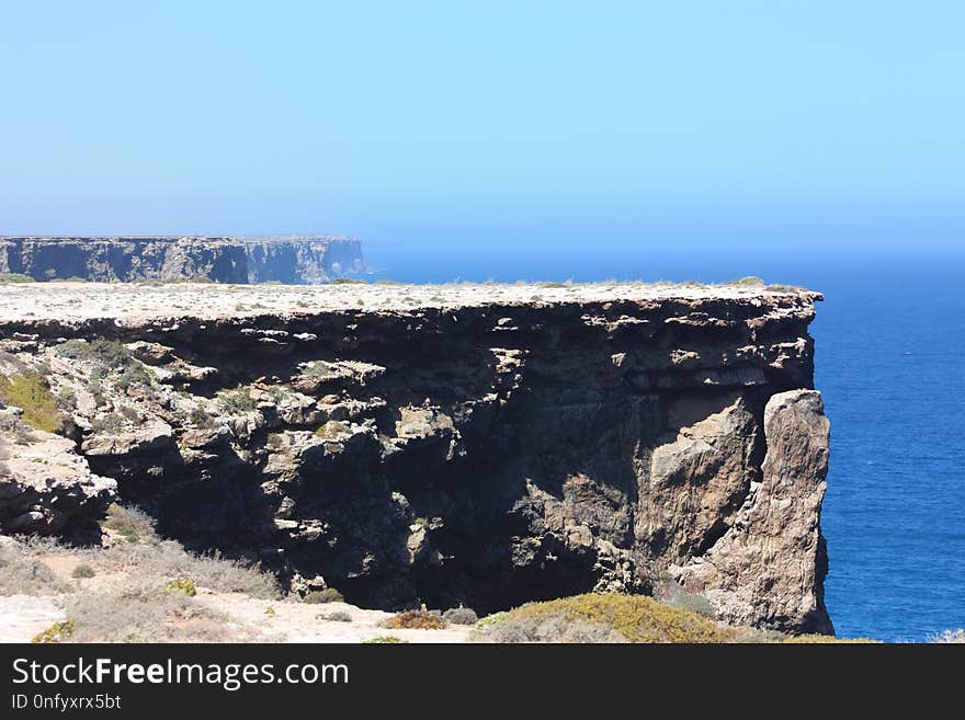 Coast, Sea, Cliff, Headland