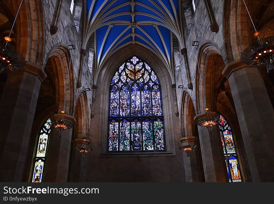 Stained Glass, Cathedral, Place Of Worship, Chapel