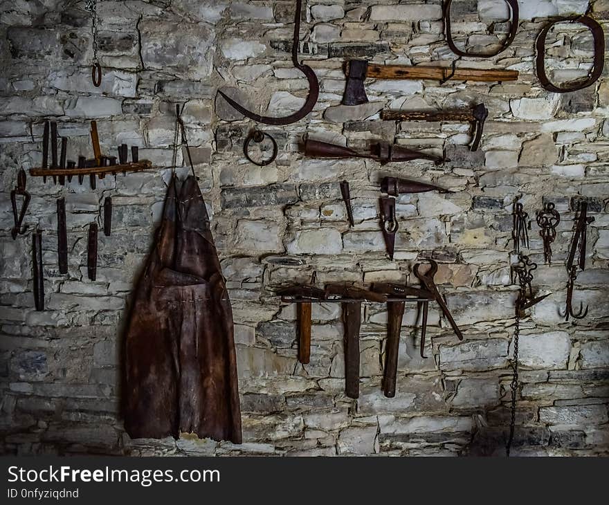 Wall, Ruins, Wood, History