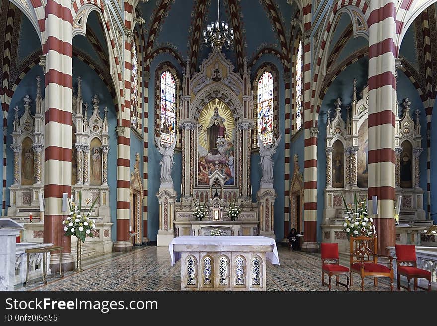 Chapel, Place Of Worship, Altar, Gothic Architecture