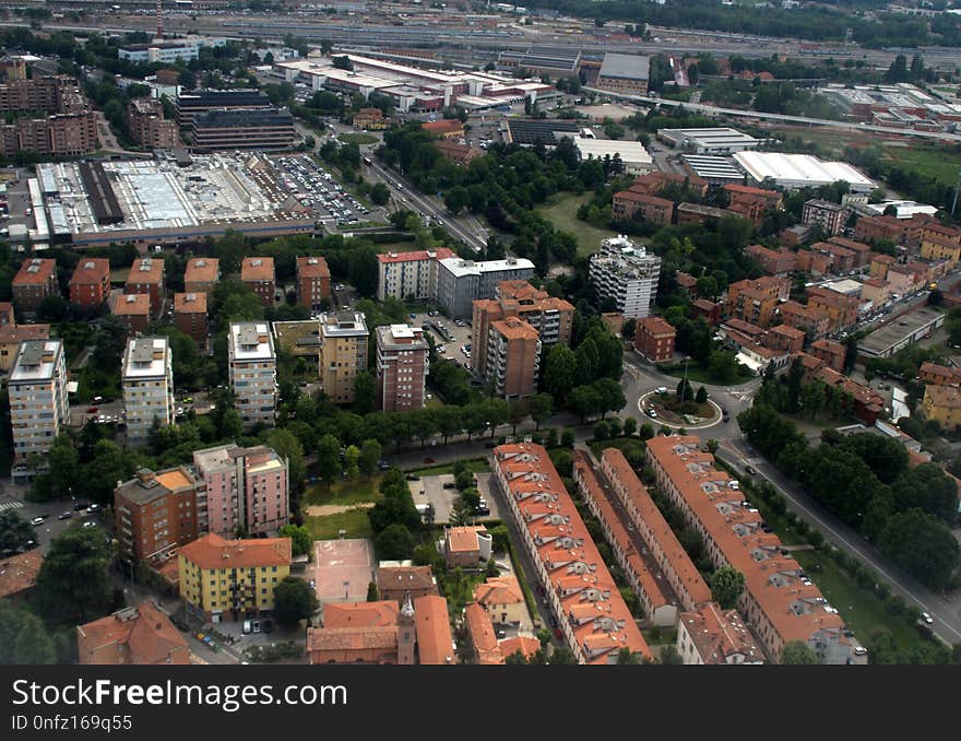 Urban Area, City, Bird's Eye View, Suburb