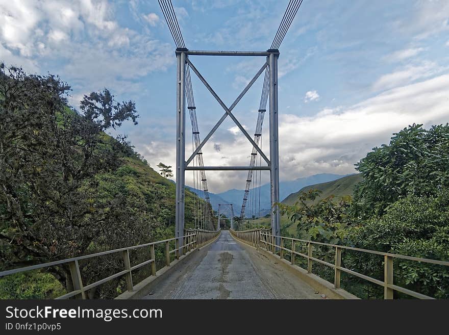 Bridge, Sky, Suspension Bridge, Fixed Link