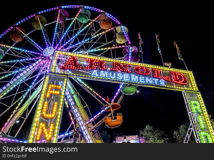 Amusement Ride, Amusement Park, Ferris Wheel, Tourist Attraction