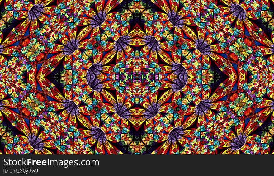 Kaleidoscope, Pattern, Symmetry