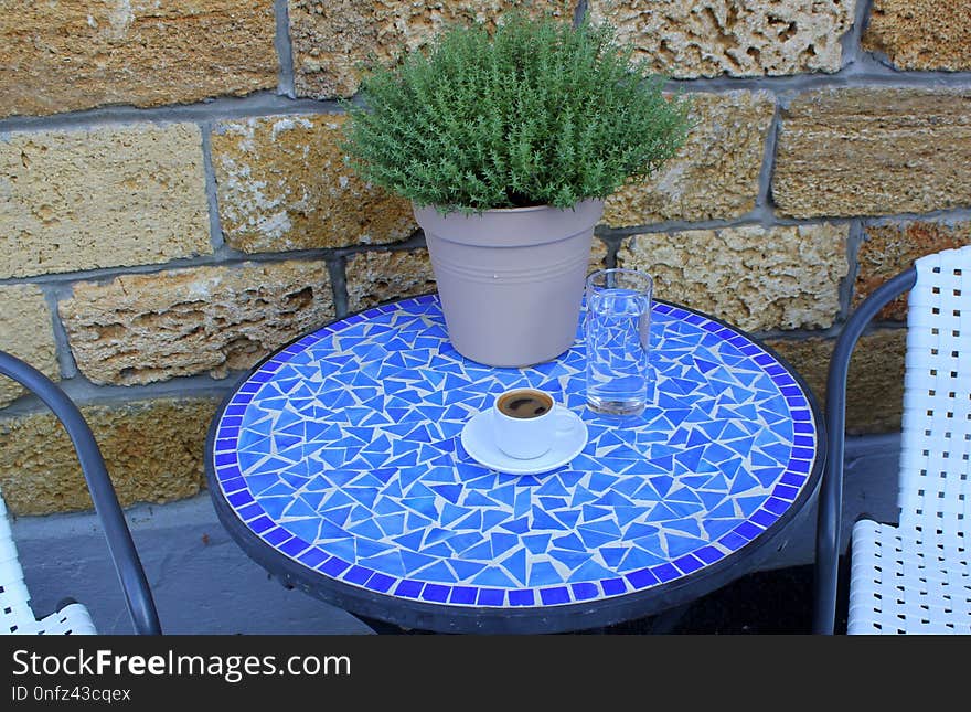 Blue, Majorelle Blue, Water Feature, Water