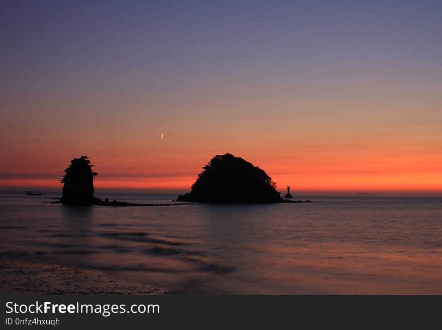 Sea, Horizon, Sky, Calm