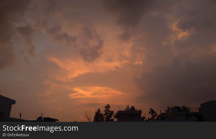 Sky, Cloud, Atmosphere, Afterglow