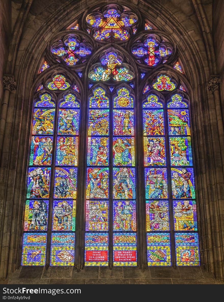 Stained Glass, Glass, Gothic Architecture, Window