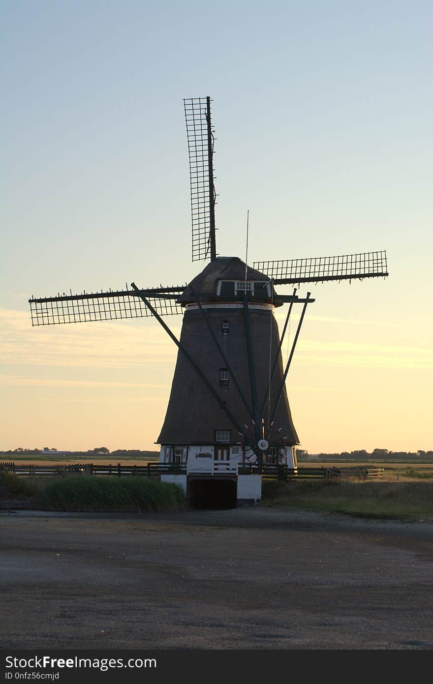 Windmill, Mill, Sky, Building