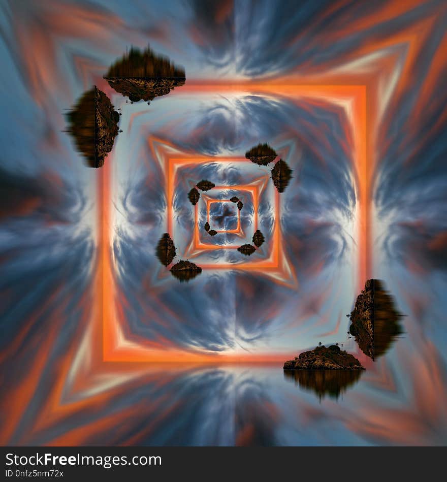 Geological Phenomenon, Computer Wallpaper, Fractal Art, Sky