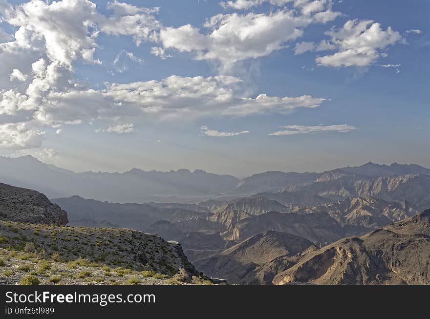 Sky, Cloud, Ridge, Mountainous Landforms