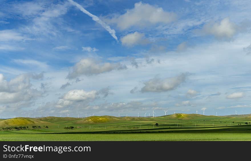 Sky, Grassland, Ecosystem, Cloud