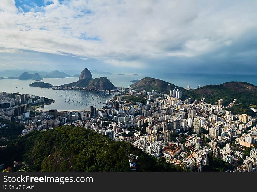 City, Sky, Sea, Cityscape