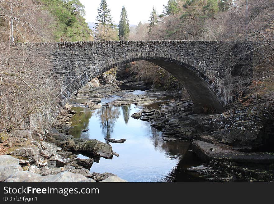 Water, Bridge, River, Arch Bridge