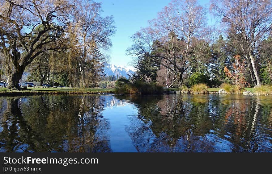 Reflection, Waterway, Water, Nature