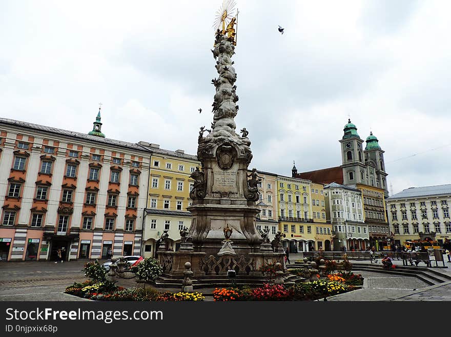 Town Square, Plaza, Landmark, Monument