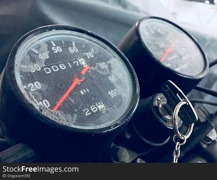 Gauge, Motor Vehicle, Tachometer, Speedometer