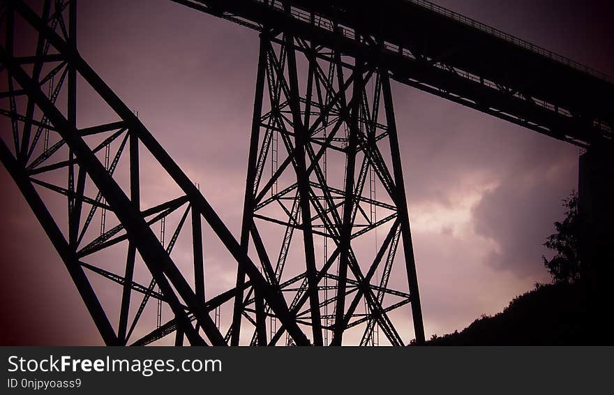 Sky, Structure, Bridge, Cloud