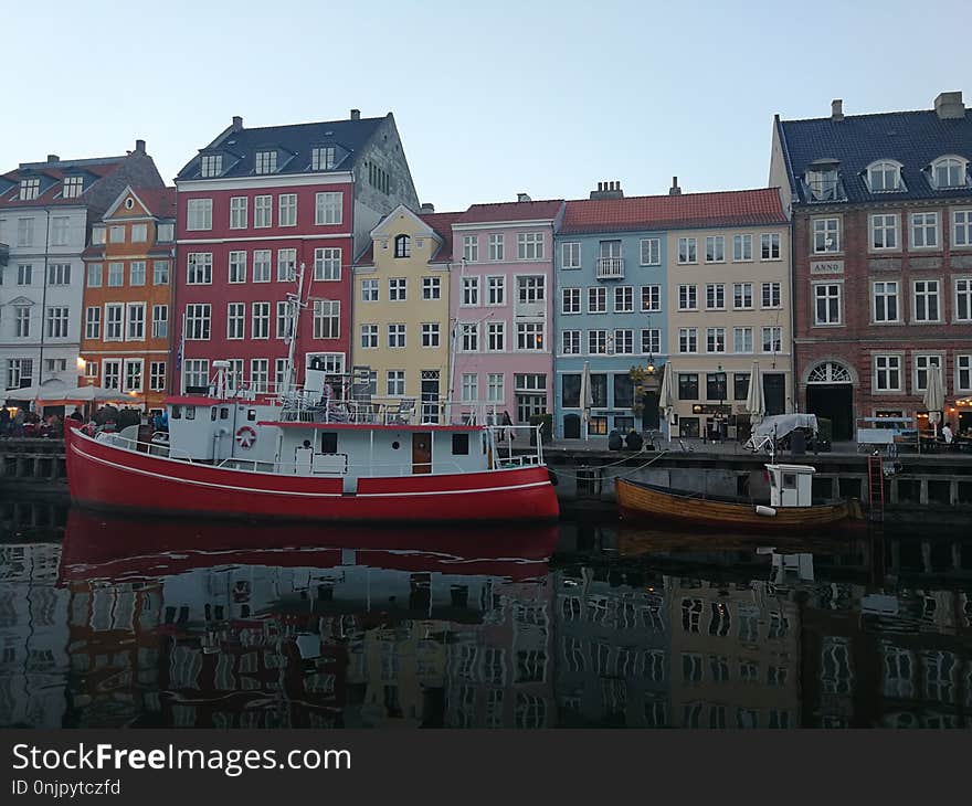 Waterway, Water Transportation, Reflection, Water