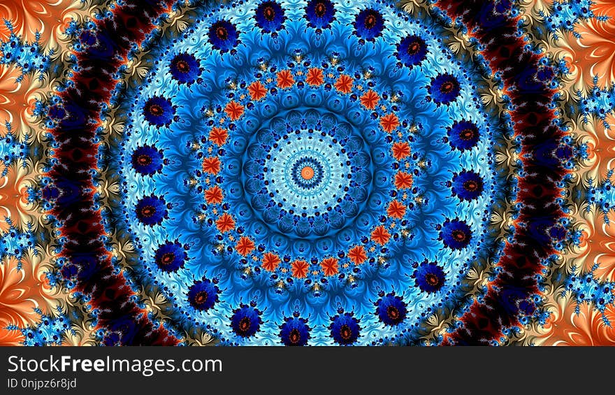 Fractal Art, Kaleidoscope, Symmetry, Psychedelic Art